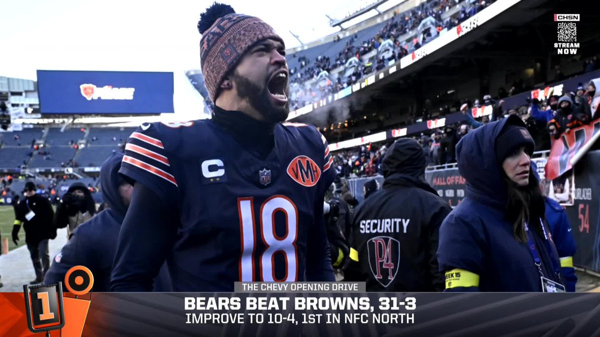 "The Bears have put themselves in a position, with 3 games to go, to be the No. 1 seed in the NFC, to win the division, and dare I say have home-field advantage." Everything the Bears want is right in front of them 👀