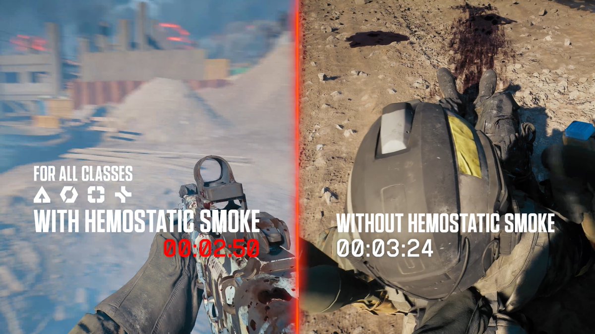 Reviving through the smoke in #REDSEC hits different 💨 Support’s smoke launcher gives you and your squad faster revive times while you’re concealed in the cloud.