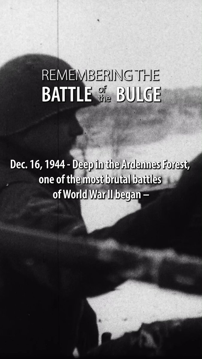 Dec. 16, 1944 - Deep in the Ardennes Forest, one of the most brutal battles of World War II began — the Battle of the Bulge. Adolf Hitler’s last-ditch effort to split the Allied lines, this surprise attack by roughly 250,000 German troops created a bulge in the American front. Caught off guard, U.S. forces faced freezing temperatures, challenging terrain, and relentless enemy fire. For more than a month, 600,000 American soldiers fought through snow and ice. By the end, thousands of Americans had given their lives in what British Prime Minister Winston Churchill declared as “undoubtedly the greatest American battle of the war.” By late January 1945, American resilience turned the tide. The Allies held firm, breaking the German advance and sealing the fate of the Third Reich. The Battle of the Bulge remains a testament to American courage, sacrifice, and determination in the fight for freedom.