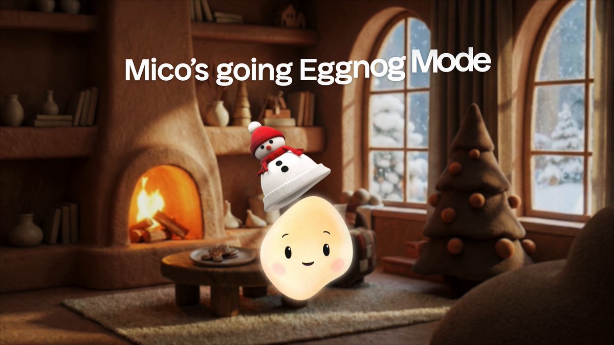 Warning: May cause smiling, humming carols, and a sudden urge to enjoy the moment. Mico is officially in Eggnog Mode. Download Copilot &amp; try it today: