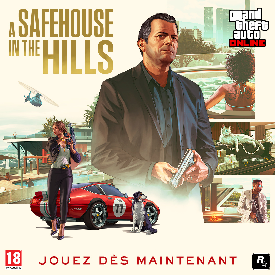 Le statut compte plus que tout. Prenez la place que vous méritez au sein du gratin de la ville grâce à une nouvelle villa somptueuse. GTA Online : Une planque au sommet, maintenant disponible.
