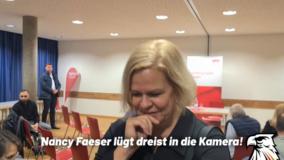 SKANDAL: Nancy Faeser lügt dreist in die Kamera! „Faeser-Meme“-Prozess gegen DK🇩🇪-Chefredakteur David Bendels: Die ehemalige Bundesinnenministerin Nancy Faeser (SPD) behauptet dreist, sie habe „nie Strafanträge gegen Journalisten“ gestellt. Eine glatte Lüge!