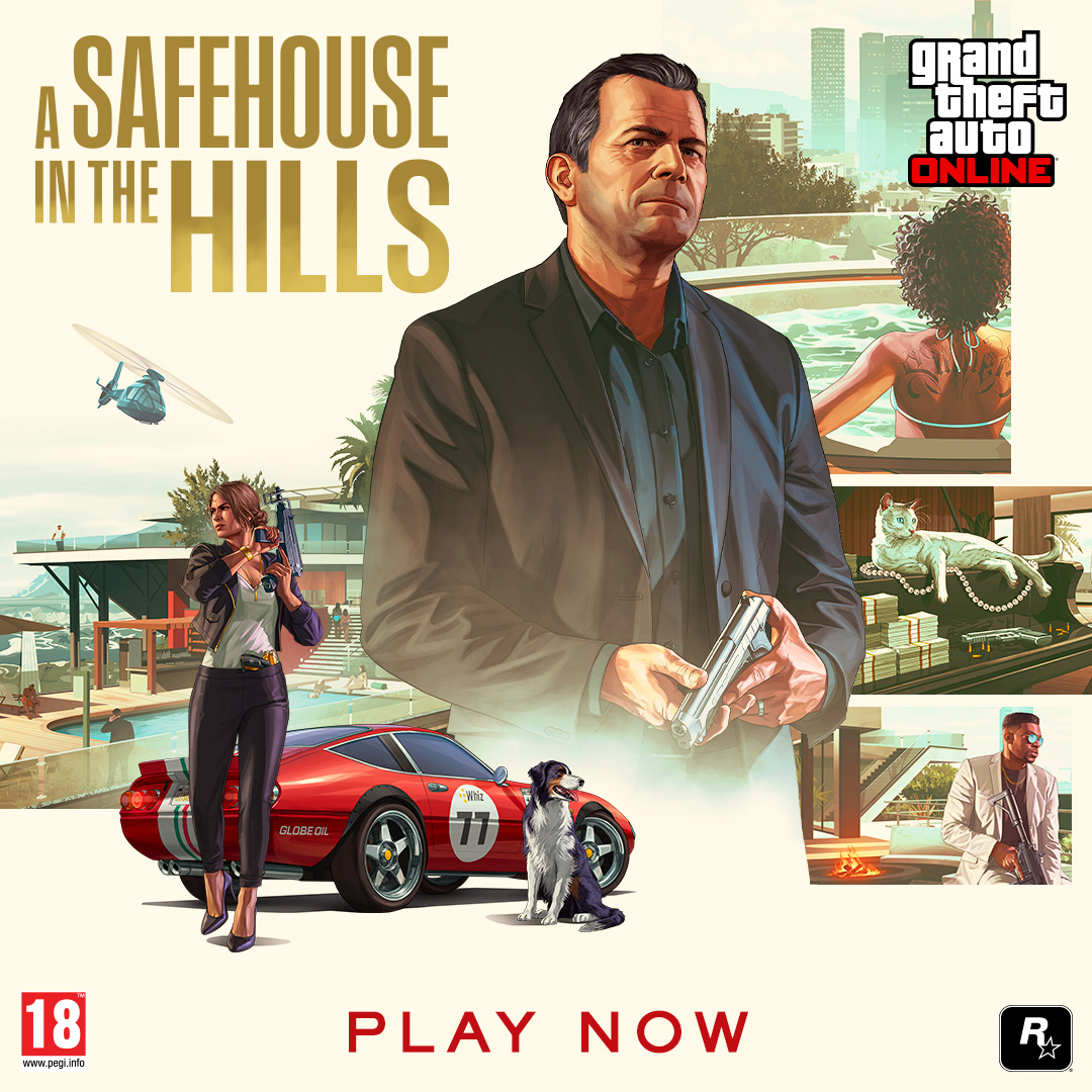 Statü her şeydir. Yeni saray yavrusu malikanenle şehrin elitleri arasında hak ettiğin yeri al. GTA Online: A Safehouse in the Hills çıktı.
