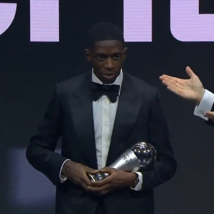 Dembélé eleito o melhor jogador do mundo em 2025! 🏆 #TheBest