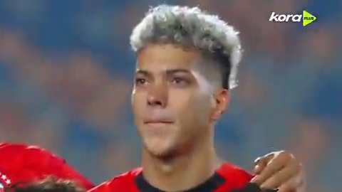 دموع إمام عاشور أثناء عزف السلام الوطني لمنتخب مصر 🥹🇪🇬
