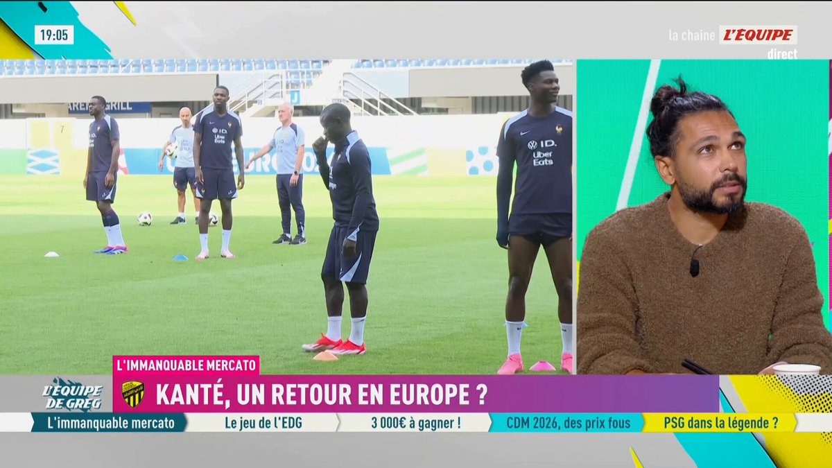🇪🇺 N'Golo Kanté de retour en Europe ? 🗣️ Benoît Trémoulinas : « Aujourd'hui, N'Golo Kanté a sa place mille fois au Real Madrid ! » #EDG