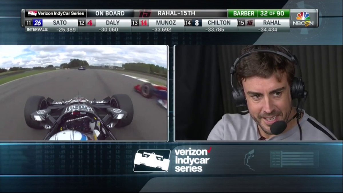 Más contenido de Alonso en esa carrera. En la vuelta 33 empieza a hablar en la entrevista. Que miedo da ese número de mierda.