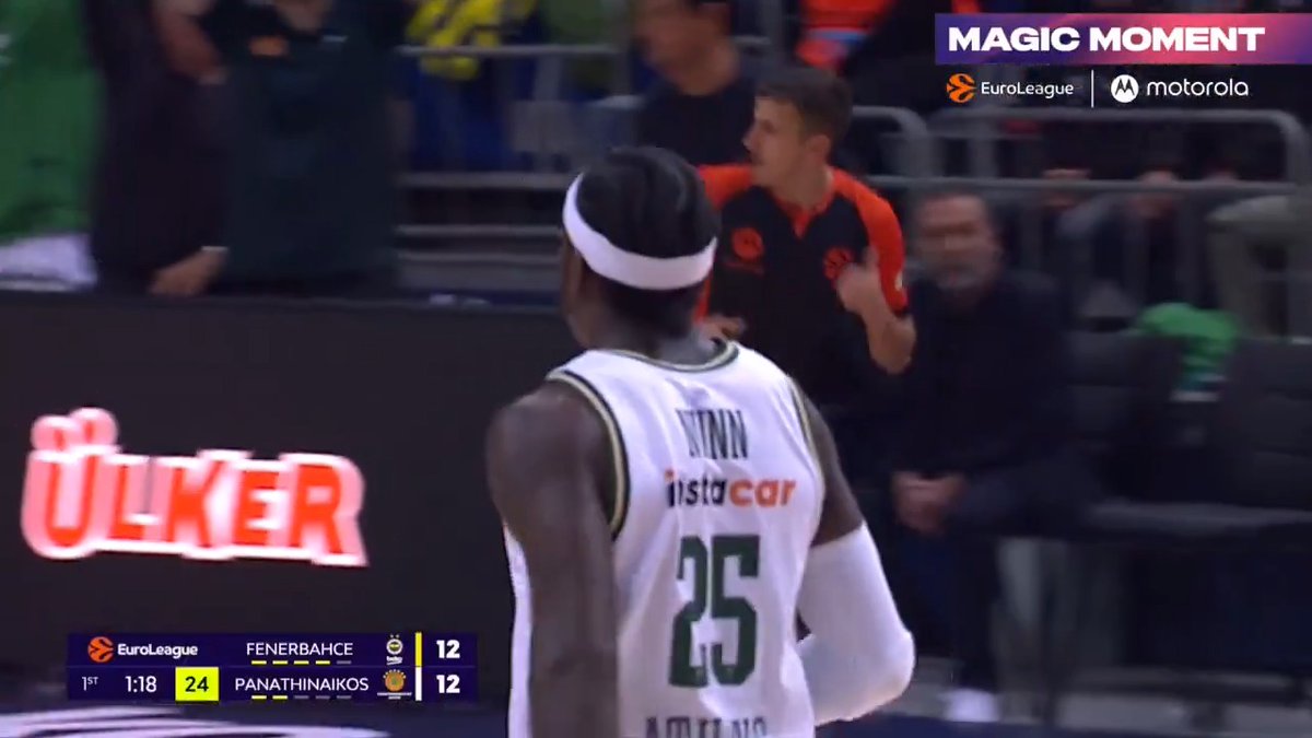 That's cheat code range from Kendrick Nunn DAMN! #MotorolaMagicMoment motorola I #RivalrySeries I Fenerbahçe Beko