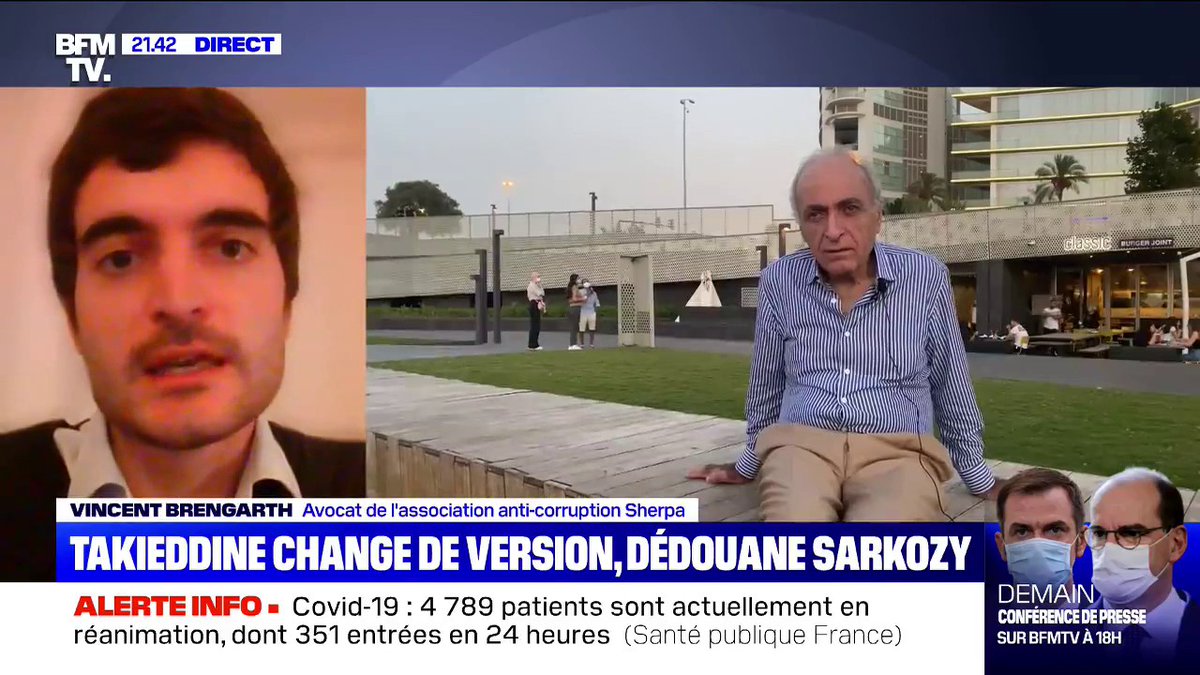 "Il cherche à protéger Nicolas Sarkozy" En 2020, je réagissais sur BFM après le changement de déclaration de Ziad Takieddine. 5 ans après, un procès est requis contre Nicolas Sarkozy Carla Bruni et "Mimi" Marchand après la rétractation de Takieddine.