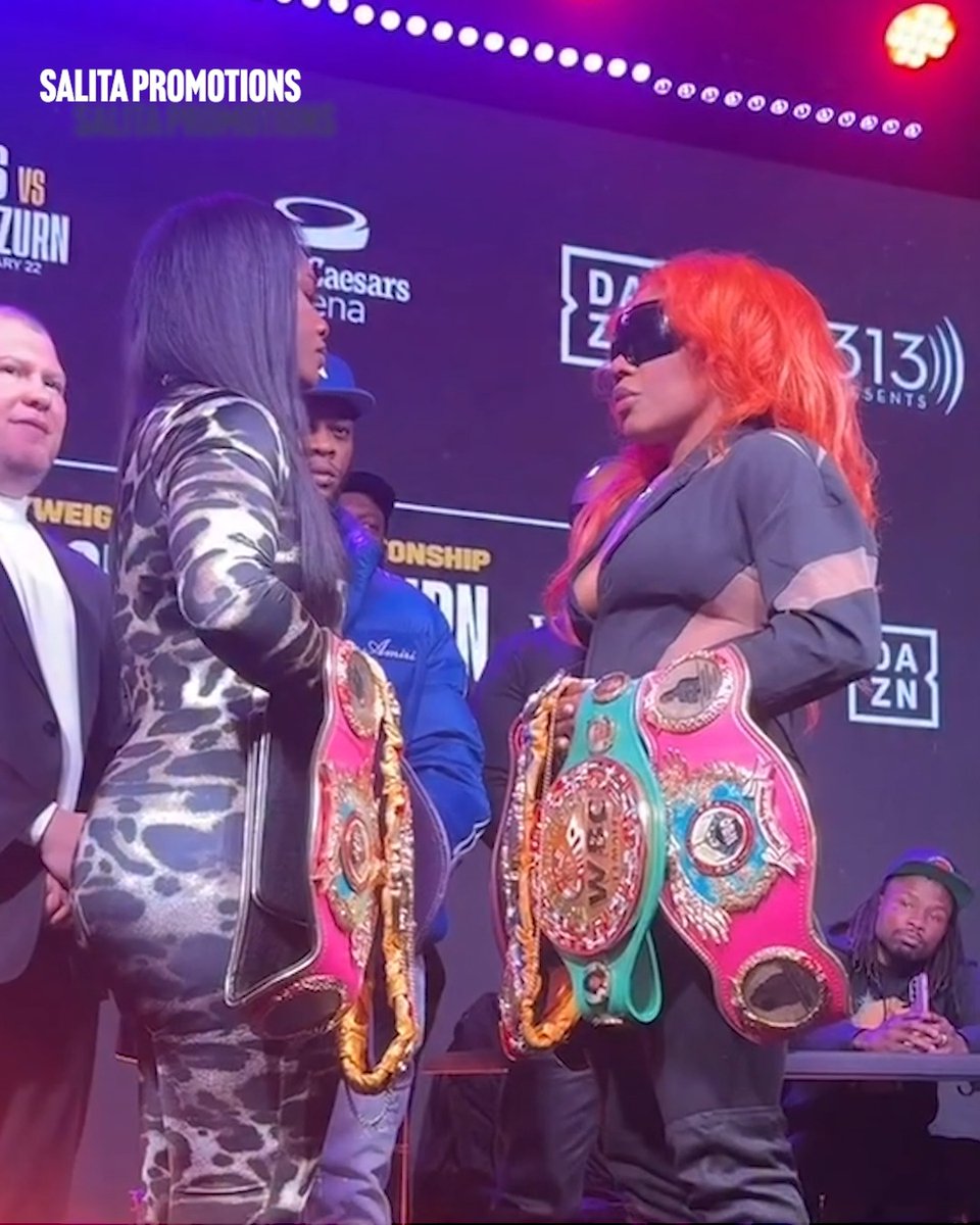 The first face off between Claressa Shields and Franchon Crews-Dezurn 🔥 Shields defends her undisputed heavyweight titles on February 22nd in Detroit 💥