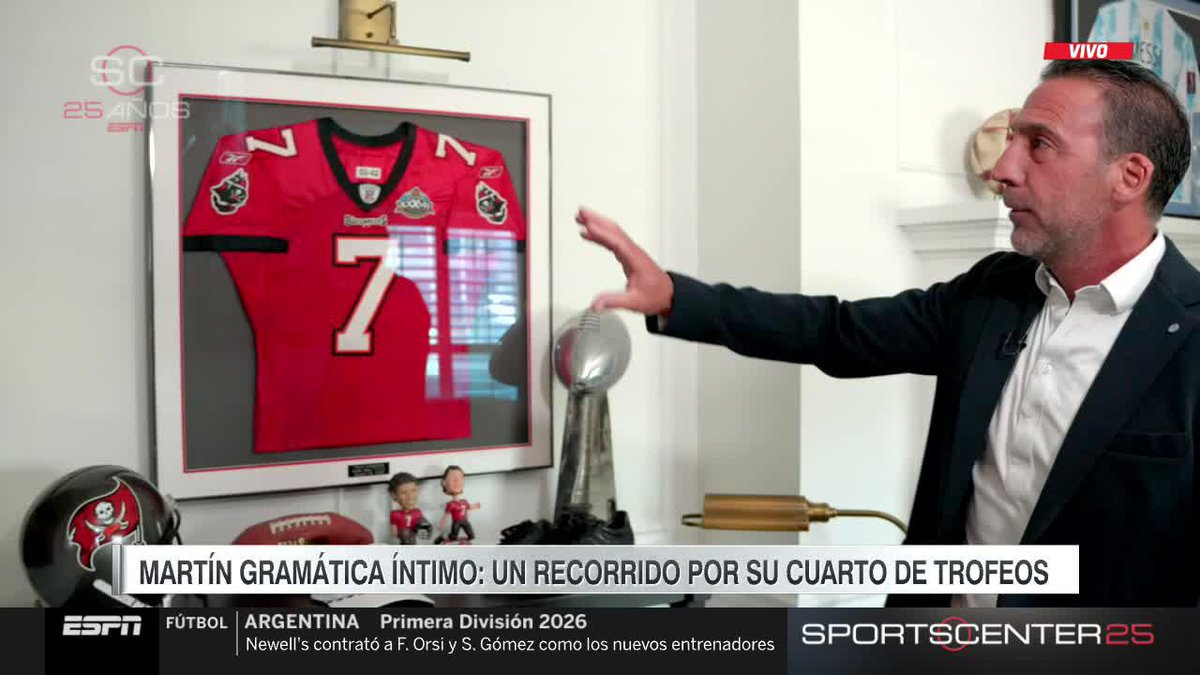 EL RINCÓN DE GRAMÁTICA: Martín, el único argentino campeón del Super Bowl, y una recorrida única por todas sus reliquias de la NFL. 🤩 #SC25 📺 #DisneyPlus Plan Premium