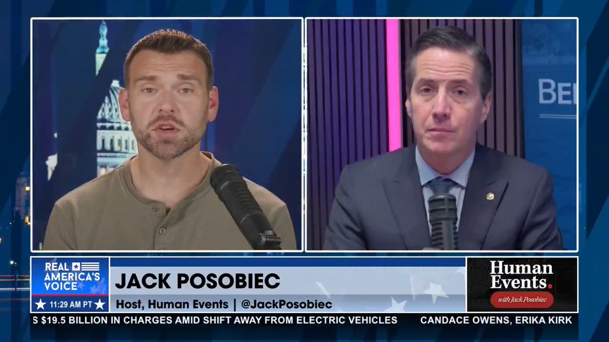 “ZERO BORDER CROSSINGS” Sen. Bernie Moreno says the U.S. saw “zero border crossings per month for seven months in a row,” adding “we haven’t passed a single new law… all we did is we changed presidents.” Jack Posobiec