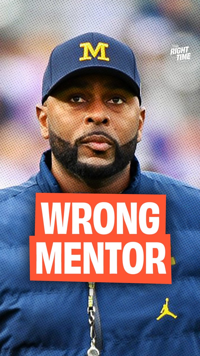 Maybe Sherrone Moore just didn’t have the right mentor… “There is nobody who I think is more about football to not follow the blueprint on if you’re gonna act like this than Jim Harbaugh.”