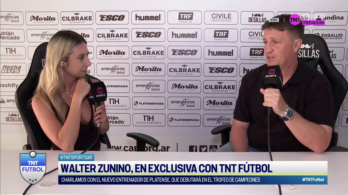 "NO ME SORPRENDIÓ EL ÁRBITRO" Walter Zunino, DT de Platense, habló sobre designación de Leandro Rey Hilfer como árbitro para la final del Trofeo de Campeones contra Estudiantes. #TNTFútbol
