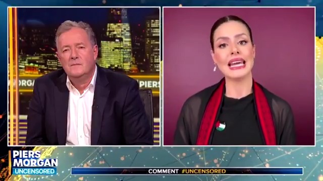 'He's not a terrorist... I think he would make the perfect leader.' Miss Palestine Nadeen Ayoub answers Piers Morgan's questions about her marriage to the son of imprisoned Fatah leader Marwan Barghouti. Watch more👇 📺 Piers Morgan