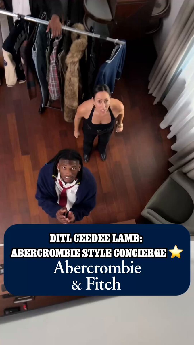 getting fitted with 8️⃣8️⃣ #DallasCowboys | Abercrombie & Fitch