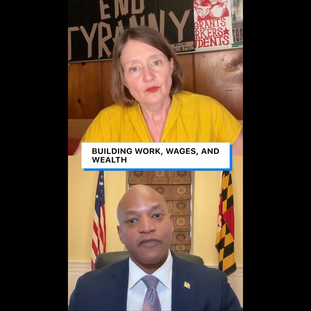 Since I’ve become governor, the focus has been simple: work, wages, and wealth. We’ve expanded job pathways, raised wages, and helped more Marylanders get back to work.