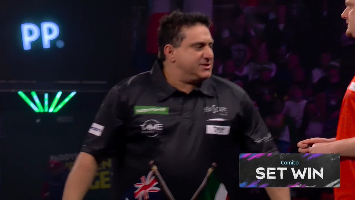 INSPIRED FROM COMITO! Where did that come from? 🤯 Joe Comito produces a stunning 155 checkout out of absolutely nowhere to move a set away from a SHOCK victory! 📺 #WCDarts | R1