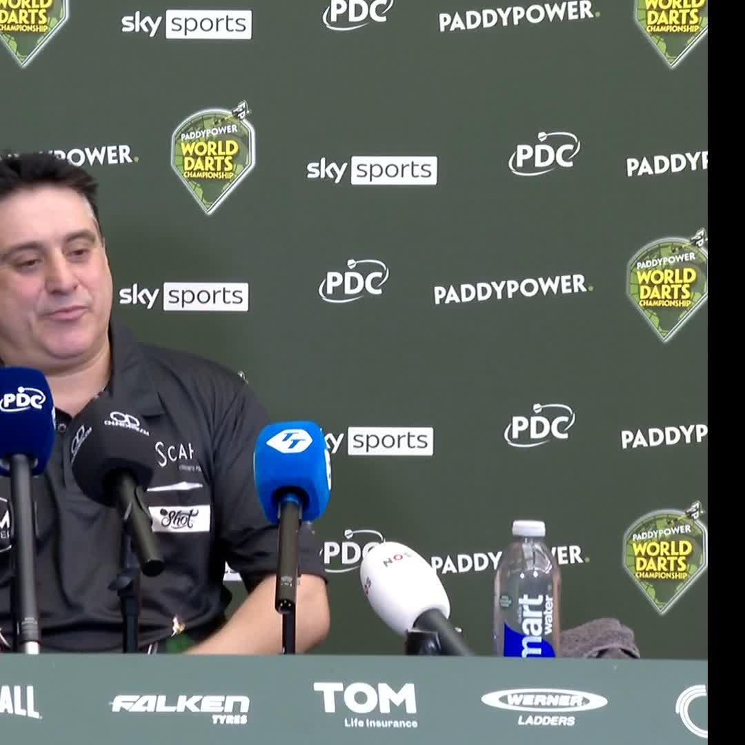 "The main thing was to prove to myself I can do it up there" Joe Comito speaks after pulling off a huge shock at Alexandra Palace against Niko Springer! 📺 #WCDarts | R1