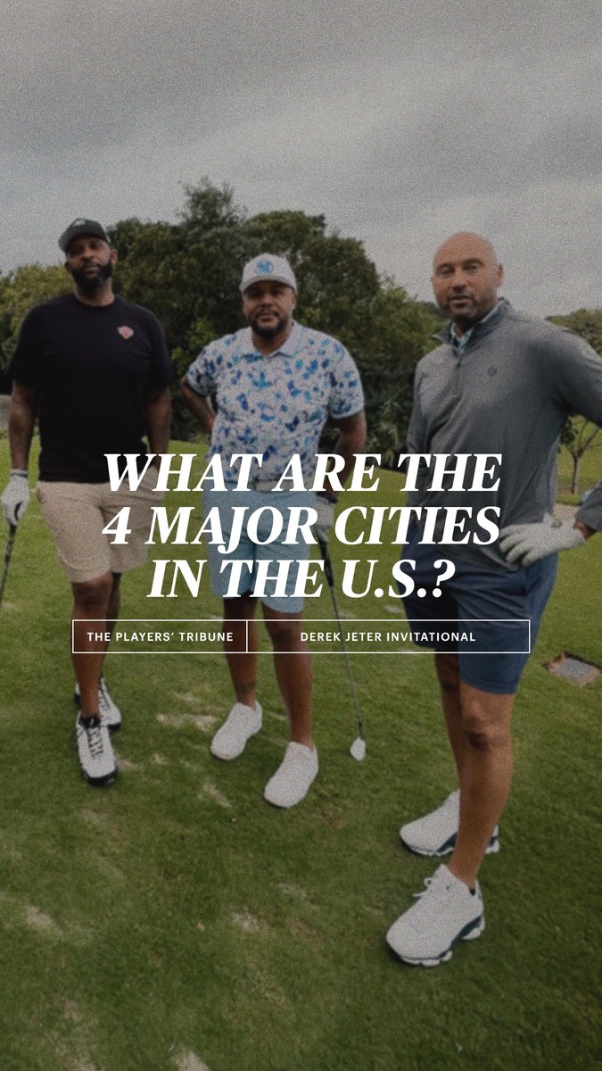 Well, sure why not.... We got some pretty interesting answers when we asked about the four major cities in the U.S. at the Derek Jeter Invitational. 🤣 Derek Jeter | Turn 2 Foundation | Baha Mar Resorts