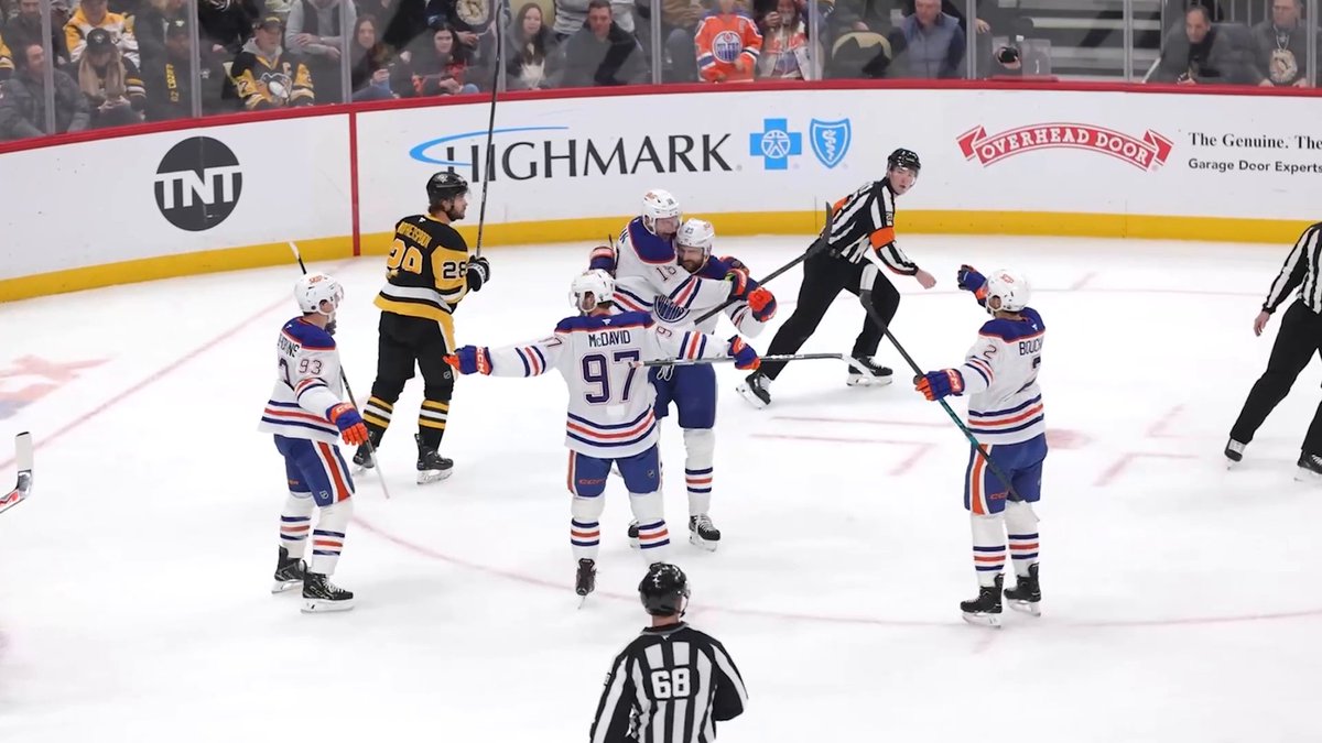 Connor McDavid contributed to Leon Draisaitl's 1,000th point. Because of course. 🤗 📺: NHLonTNT & Actually HBO Max ➡️