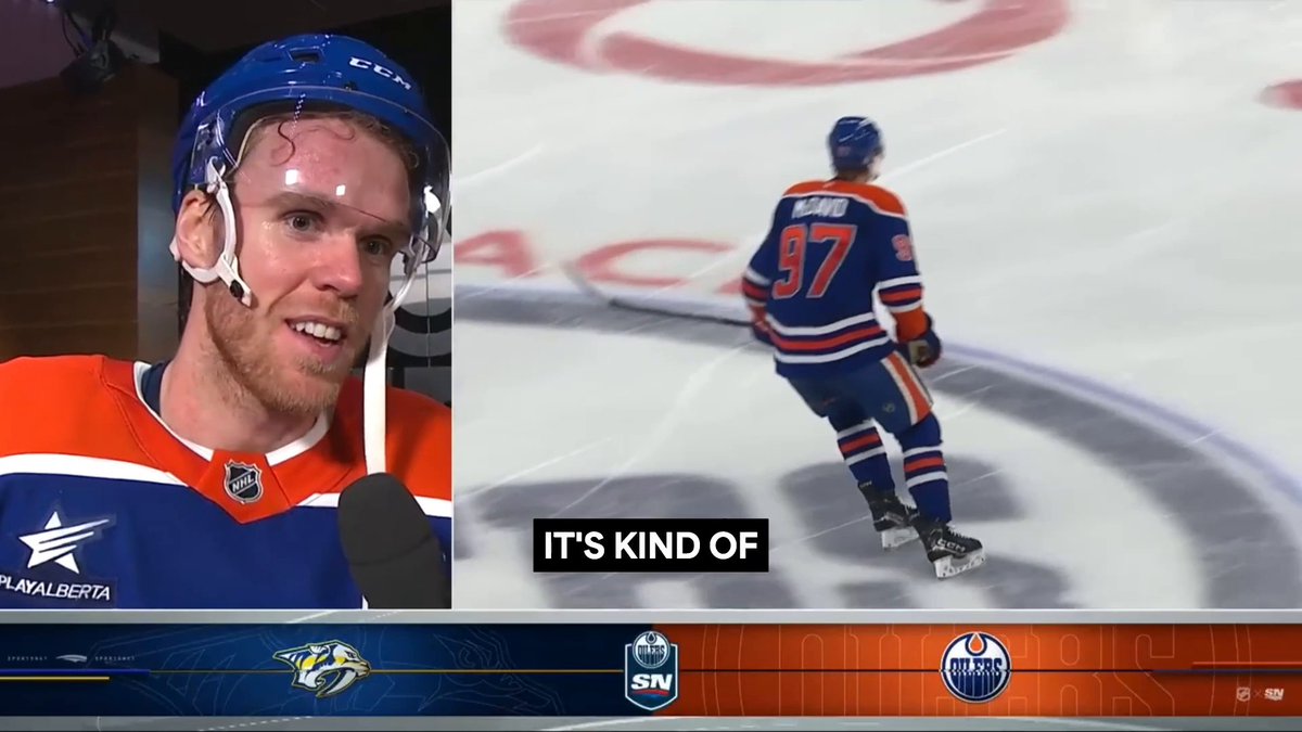 After Connor McDavid recorded his 1,000th point in November 2024, he said "a lot of milestone goals have come between me and him" after Leon Draisaitl recorded the primary assist. Tonight, Connor and Leon combined on the same goal for Draisaitl's 1,000th point. 🤗