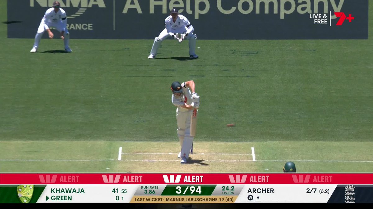 Green goes second ball! Scenes at Adelaide Oval 🫣 #Ashes