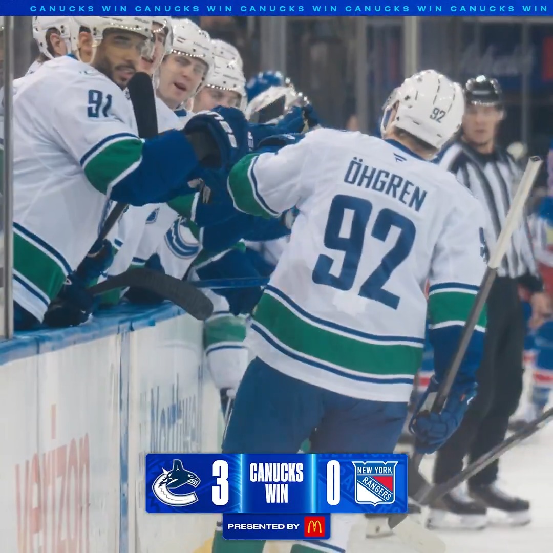 Start spreading the news: CANUCKS WIN! 📰 #Canucks | McDonald's 🇨🇦