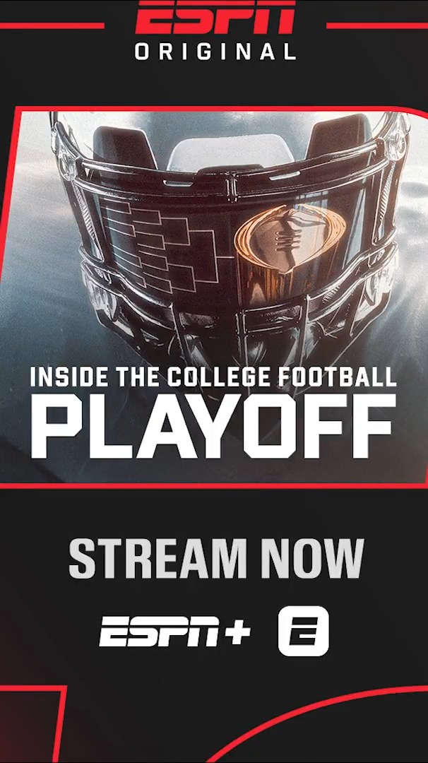 12 teams. 1 champion. Five episodes. All Access. Inside the College Football Playoff is back. Stream now on ESPN+ and the ESPN app. #CFBPlayoff
