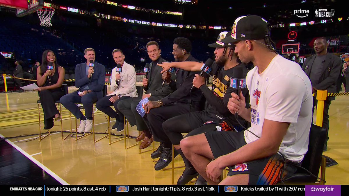 Jalen Brunson kept the receipts on Dirk Nowitzki 😂🧾 #NBAonPrime