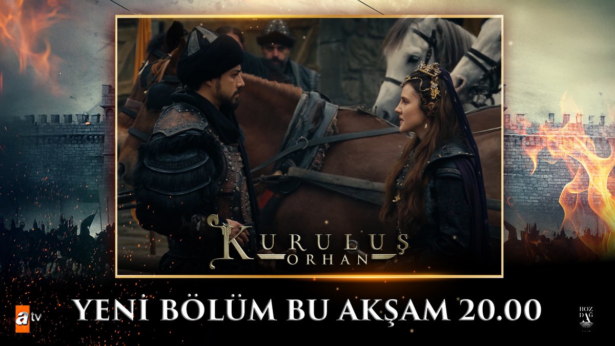 #KuruluşOrhan nefes kesen yeni bölümüyle bu akşam saat 20.00'de atv’de. 🔥 atv Bozdağ Film