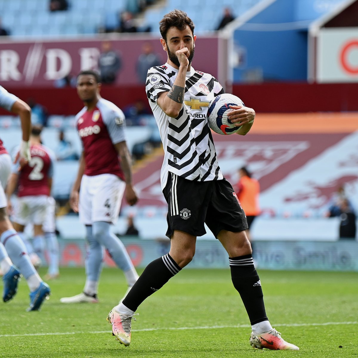 52' – Bruno Fernandes (P) 56' – Mason Greenwood 87' – Edinson Cavani All on target in a 3-1 win at Villa Park in May 2021 🎯