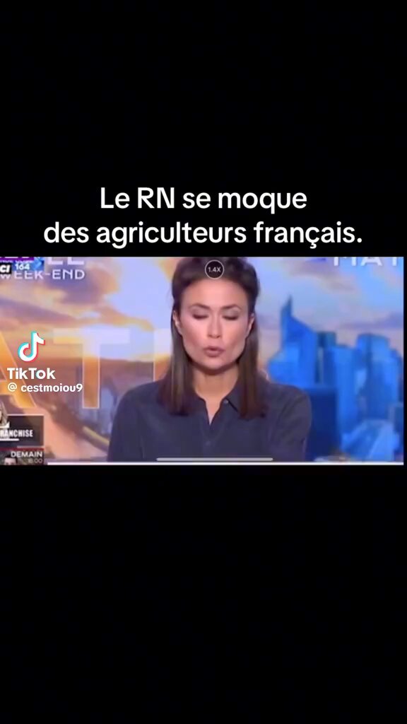 Le Rassemblement National se moque des agriculteurs français. #AgriculteursEnColère #agriculteurs