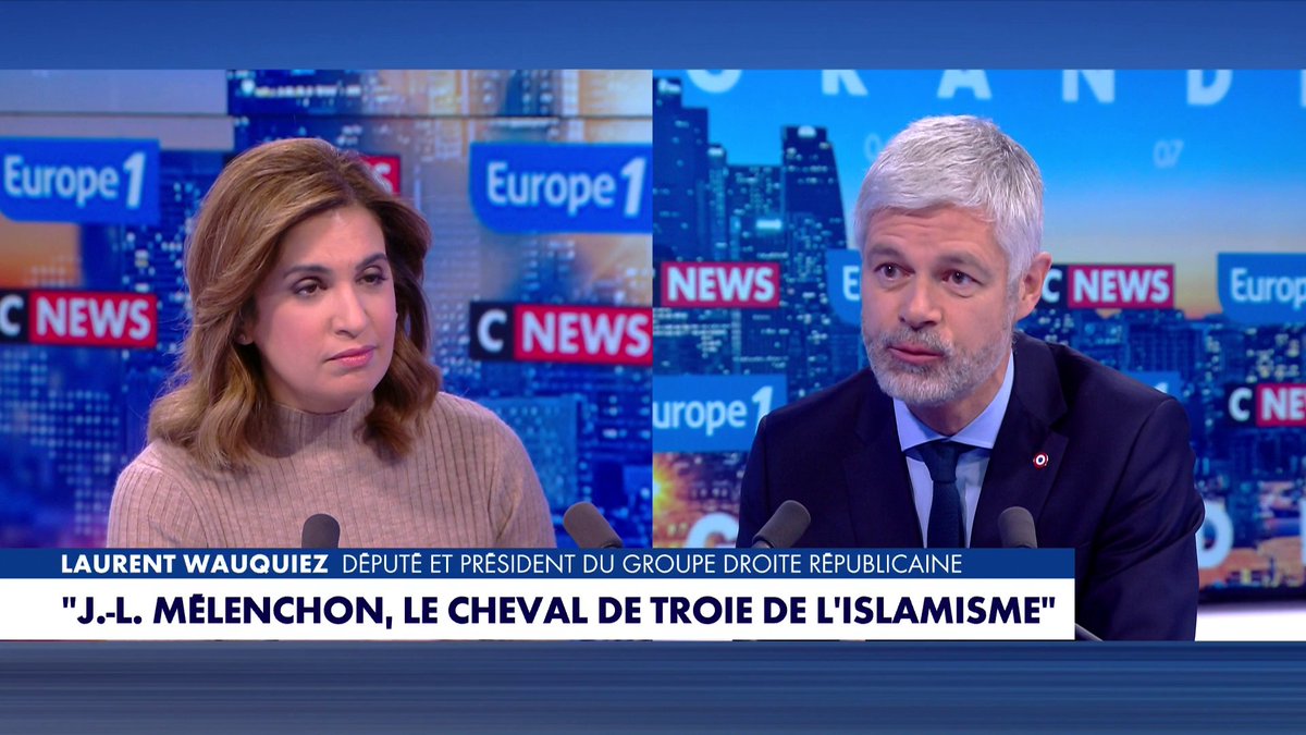 Laurent Wauquiez : «Jean-Luc Mélenchon a fait le choix d’être le cheval de Troie de l’islamisme» dans #LaGrandeInterview