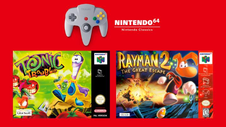 #NintendoSwitchOnline + Expansion Pack members can now dive into two more classic #Nintendo64 titles! ✅ Rayman 2: The Great Escape ✅ Tonic Trouble