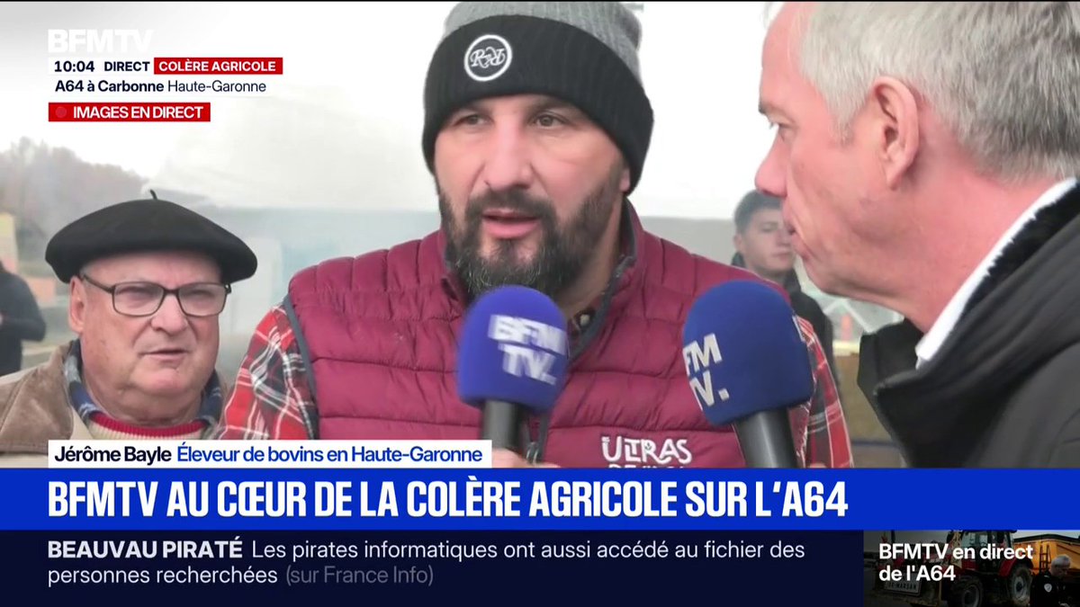 💬 "Si elle fait un pas, on fera un pas" Jérôme Bayle, éleveur de bovins, répond à Annie Genevard qui a demandé la levée des blocages