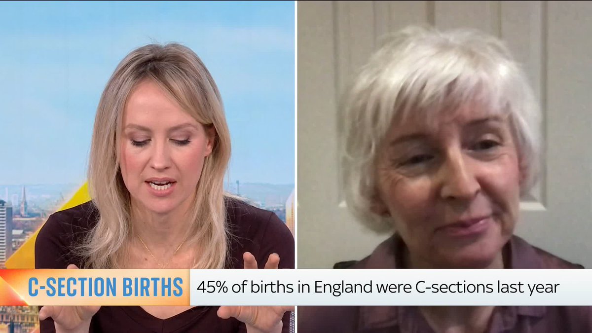 🗣️ 'It is a concern because, primarily, maternity services are not set up to have these sorts of rates of cesarean births' Former consultant obstetrician Dr Jo Mountfield joins Sophy Ridge to explain why there could be an increase in women having a c-section
