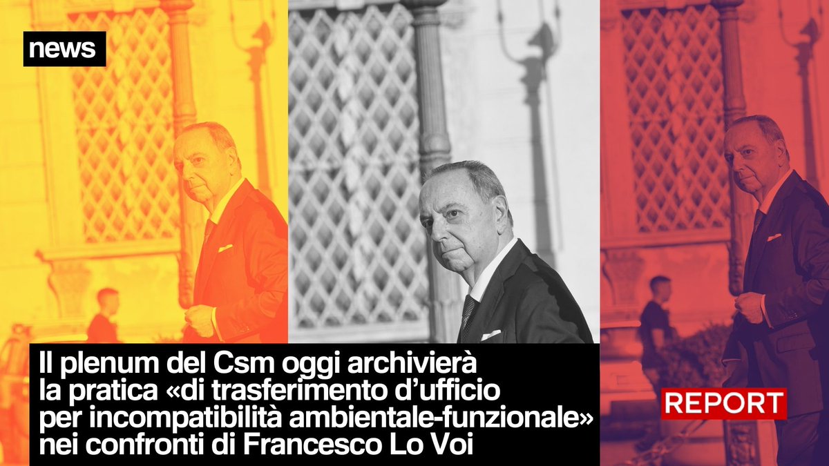 Il Csm archivierà la pratica «di trasferimento d’ufficio per incompatibilità ambientale-funzionale» avviata lo scorso febbraio dai consiglieri laici di destra contro il procuratore di Roma Francesco Lo Voi
