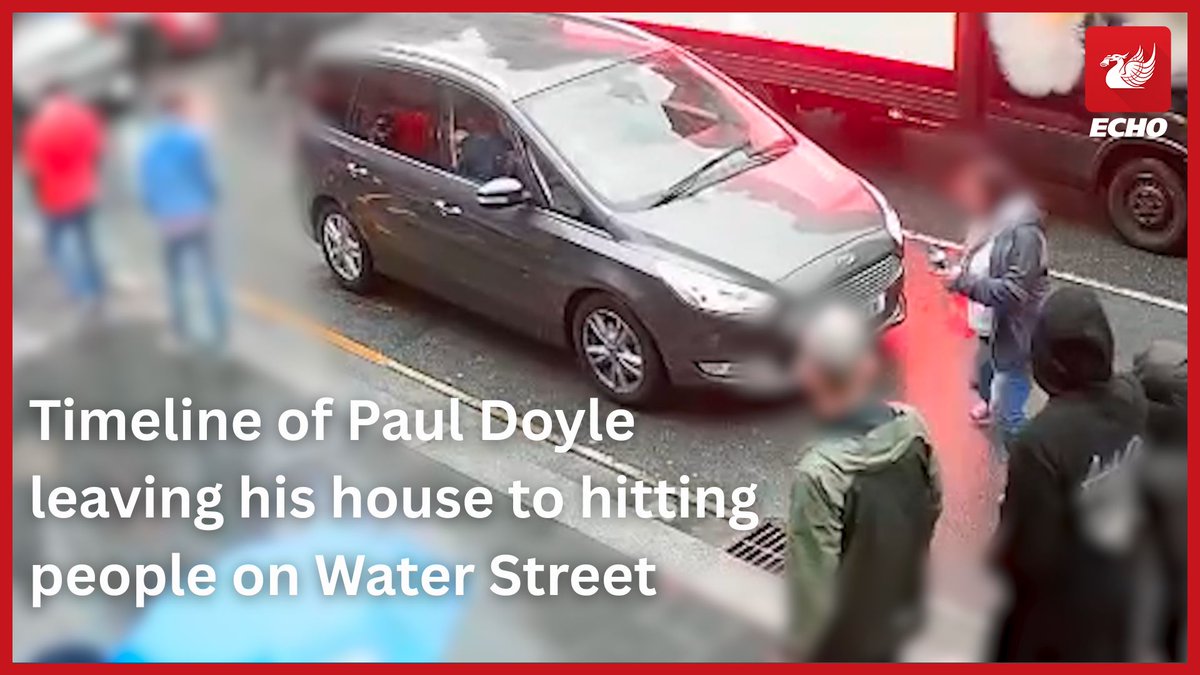 Unseen footage shows the journey Paul Doyle made on the day of the Liverpool title-winning parade - from running a red light close to his house, to the moment he first ploughed into the crowds