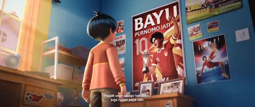 GARUDA DI DADAKU! Animasinya keren, tokoh utamanya beda, tapi 1 universe dengan versi live actionnya dulu. Dan, genrenya sports drama fantasy!! 😳