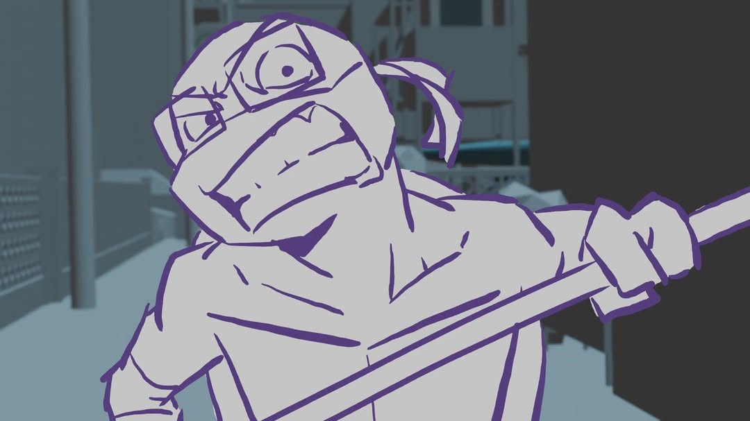 Richard Chi Tales of the TMNT Fight Scene Animatic Test (1/2)