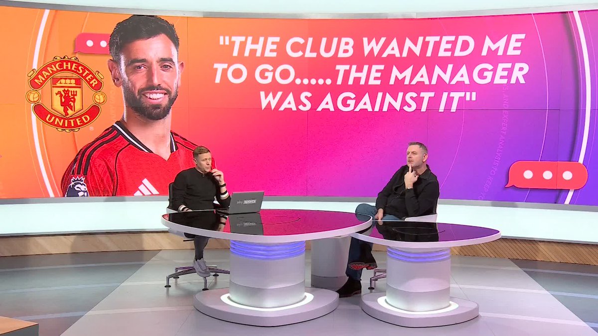 "United wanted to cash in, it would've been good business" 😯 Darragh MacAnthony sees no problem if Manchester United explored the possibility of selling Bruno Fernandes last summer 🔴