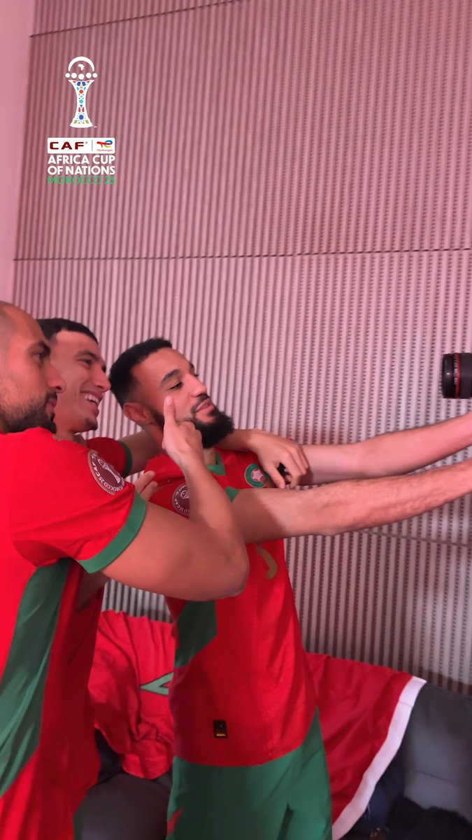 Not every shot is taken by a photographer, sometimes it’s Mazraoui. 😎 #TotalEnergiesAFCON2025