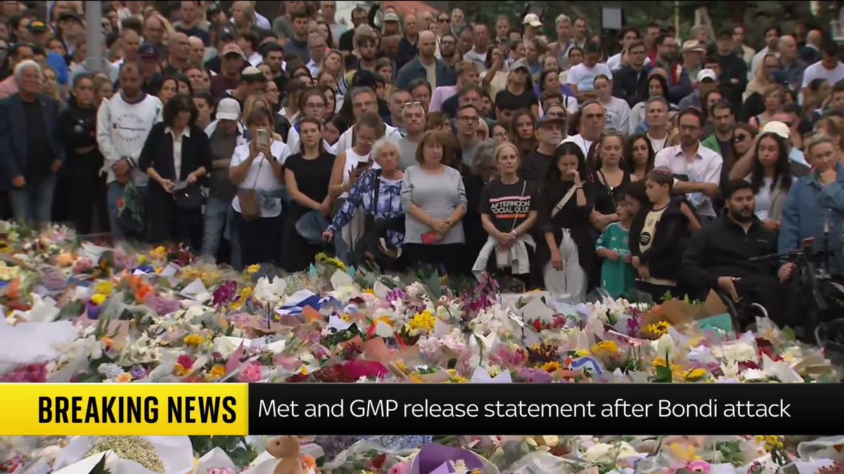 BREAKING: The Metropolitan Police and Greater Manchester Police have released a statement following the Bondi Beach terrorist attack on Sunday. 📺 Sky 501 and YouTube