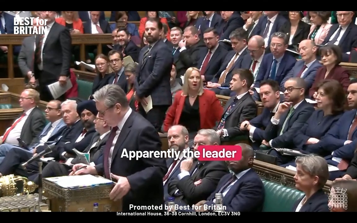 Keir Starmer goes after Nigel Farage at PMQs: "Apparently the leader of Reform is in the lounge." "I know he likes an early getaway at Christmas to get to his place in France."