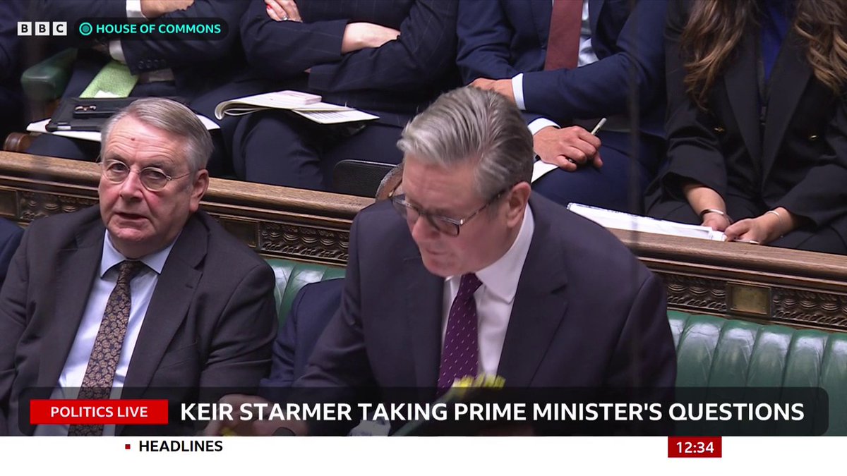 Conservative MP John Whittingdale asks the PM if his trip to China will only go ahead if British citizen Jimmy Lai is released from prison Keir Starmer condemns the conviction, adding it is "wrongful and I call it out" #PMQs