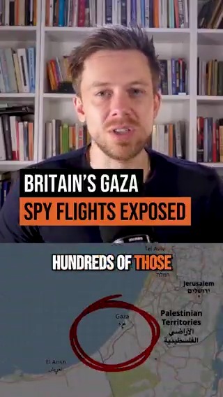 This is a massive scandal. Britain has been sending spy flights over Gaza throughout the genocide. The government is covering up the reasons - and the media isn't reporting on it. What the hell is the truth? Declassified UK