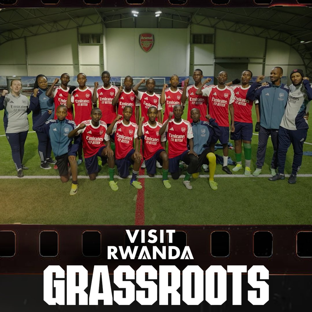 A trip of a lifetime 🤩 Representatives from the ISONGA programme were recently able to spend an amazing week with The Arsenal. 🤝 @VisitRwanda_now