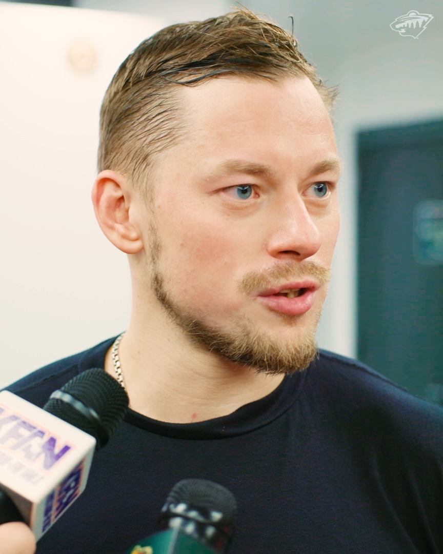 "He plays a very solid 200 foot game" 🗣️ From last night: Vladimir Tarasenko on Danila Yurov #mnwild