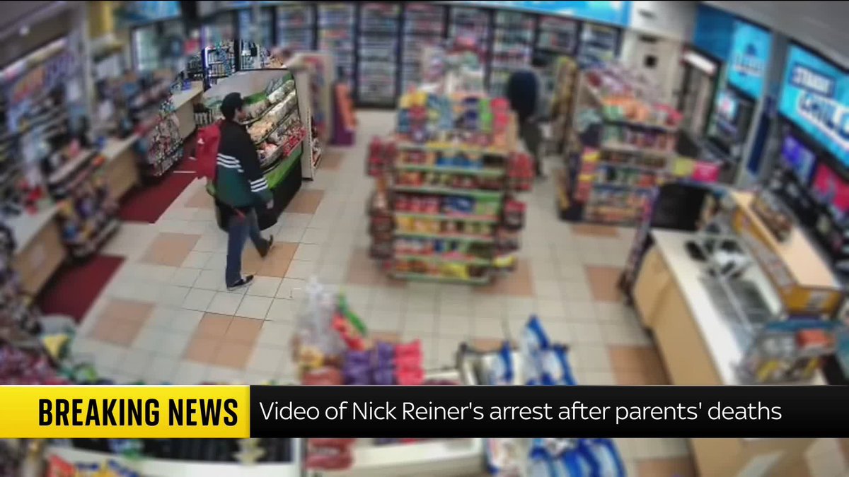 BREAKING: New CCTV footage has emerged of Nick Reiner's arrest at a petrol station in Los Angeles, shortly after the deaths of his parents, Rob and Michele. Nick has been charged with their murders and could face the death penalty if found guilty.